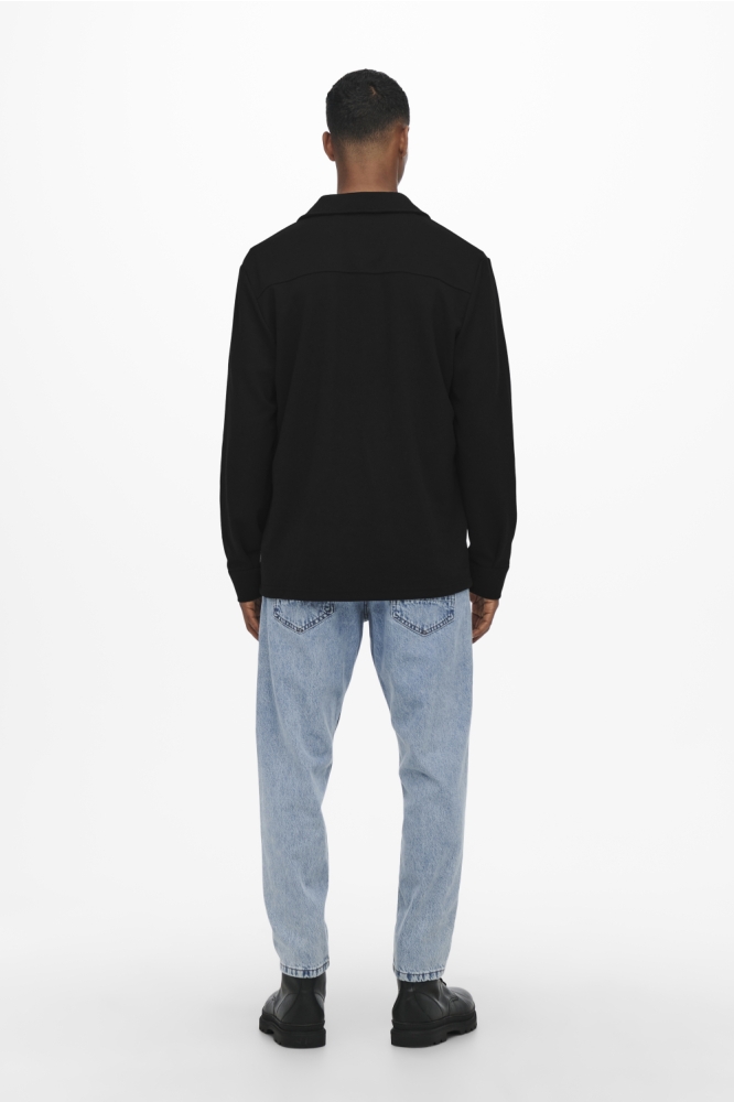 ONSNEWKODYL OVERSHIRT SWEAT NOOS 22021279 BLACK